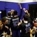 The Pioneer High School varsity team gets pumped up before the game against Huron on Friday, Jan. 18. Daniel Brenner I AnnArbor.com